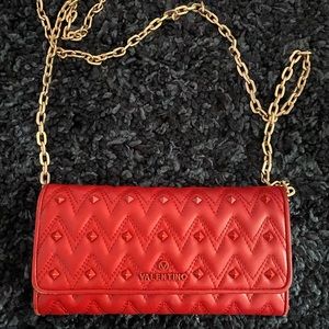 Mario Valentino Red Wallet on Chain